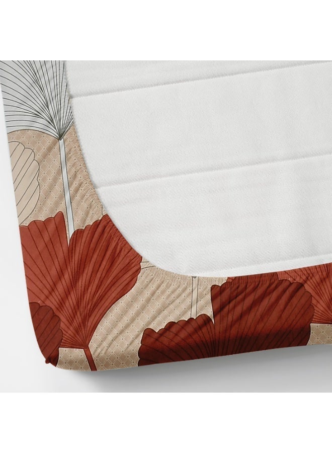 AURIO Premium Single Size Fitted Bedsheet with 1 Pillowcase – Modern Design & Pattern – Deep Pocket (90x200+25 cm) Soft, Breathable Microfiber Bedding for Kids & Guest Rooms - Image 5